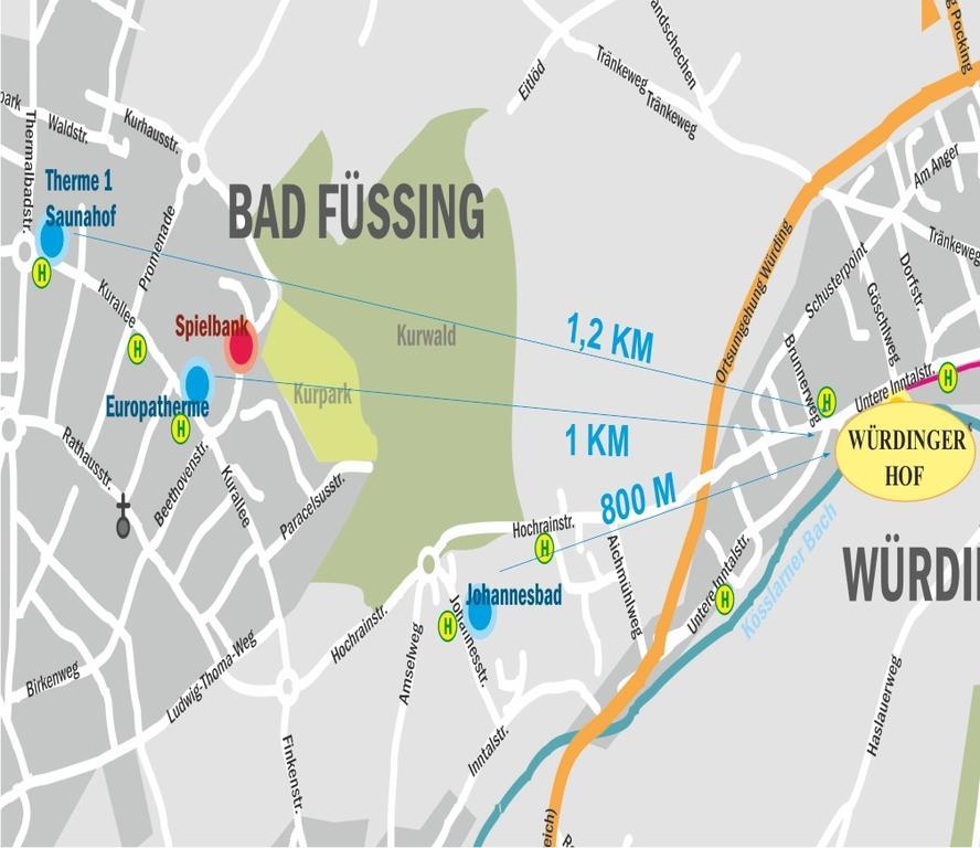 Kurhotel Wuerdinger Hof Bad Füssing Eksteriør billede